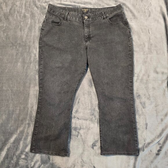 Riders by Lee Gray Bootcut Jeans 20W Plus Size Stretch Denim Y2K - Picture 1 of 14